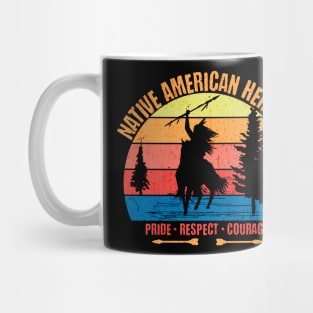 Retro Native American Heritage Mug